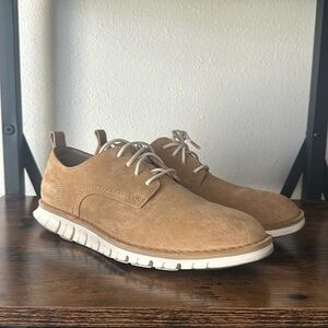 Cole Haan Men's 8.5 ZeroGrand Laser Wingtip Oxford Beige Style C31257 Stitchout